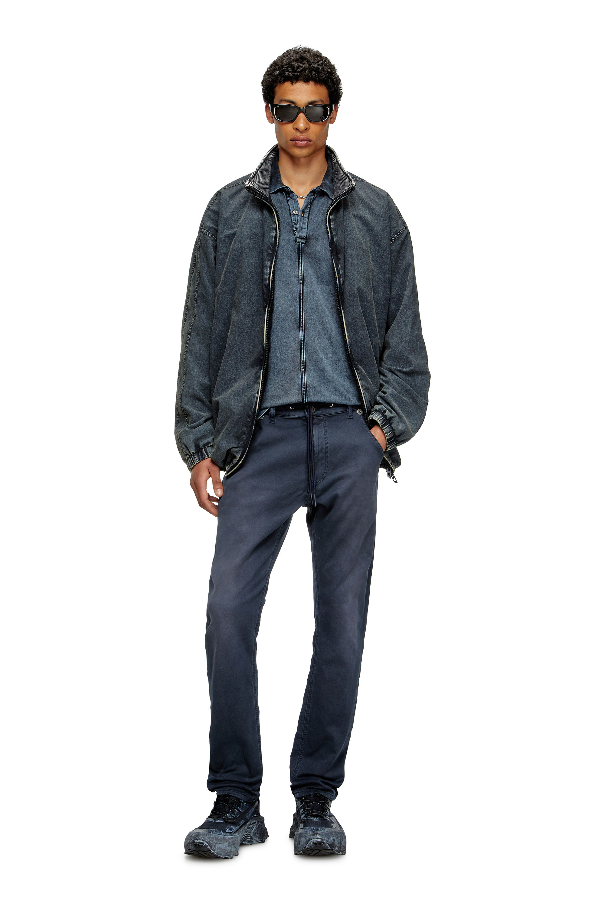 Diesel - Man's Regular 2032 D-Krooley Joggjeans® 0670M, Dark Blue - 2